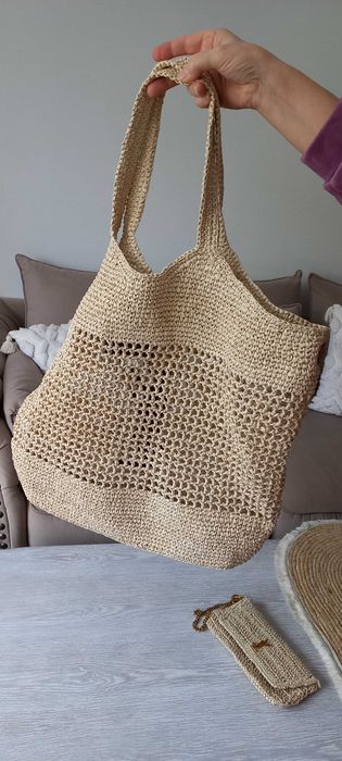 Torba Saint laurent Lcare crochet raffia PARIS