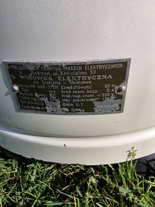 Stara wirówka elektryczna
