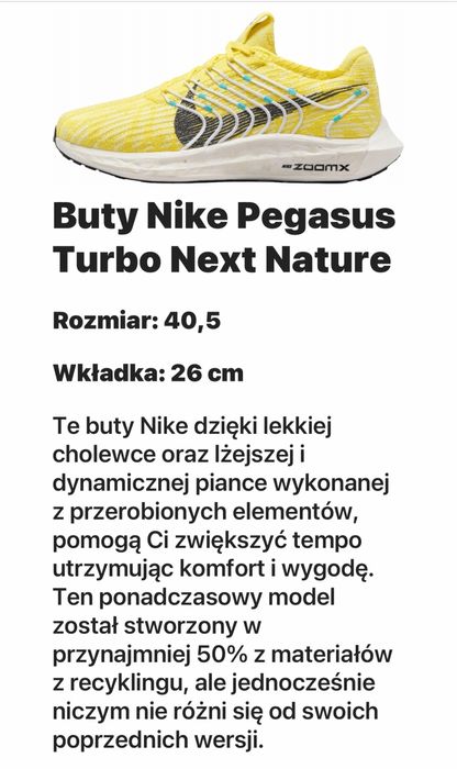 Buty meskie Nike R. 40,5