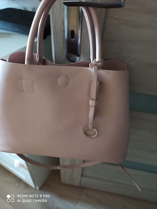 Torebka pudrowy roz lato reserved