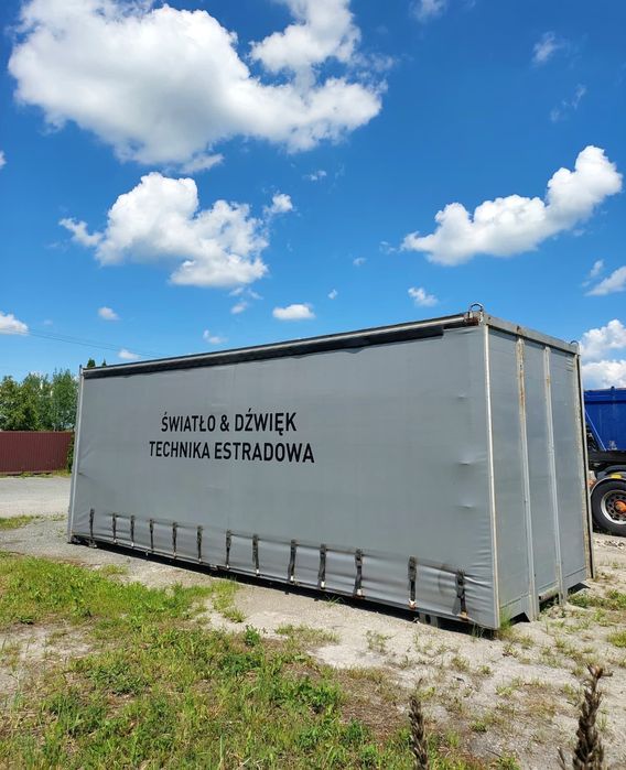 Kontener BDF plandeka zabudowa firanka