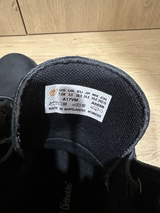 Buty Timberland Waterville 6 IN Waterproof Black Nubuck 38,5