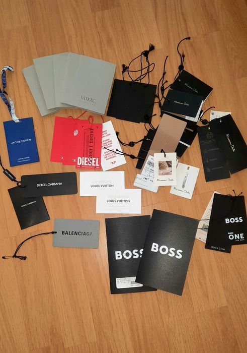 Брендові коробки, бірки