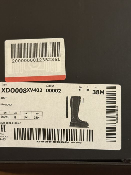 Armani Exchange сапоги кожа