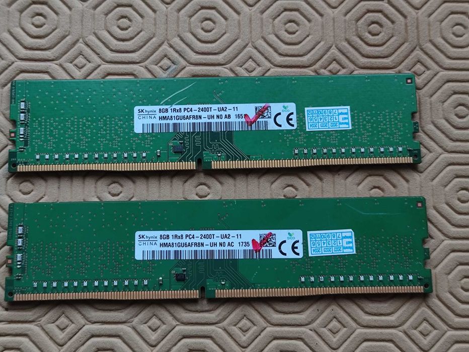 Memórias Ram SKhynix DDR4 16Gb (2x8gb) 2400t