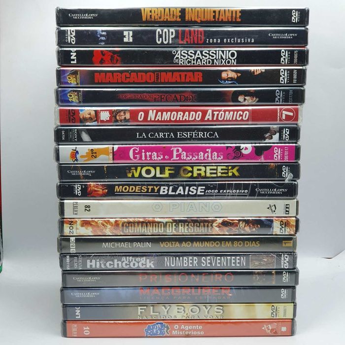 Lote 3/1 - Pack de 18 Filmes Novos e Selados em DVD - Ref. VI