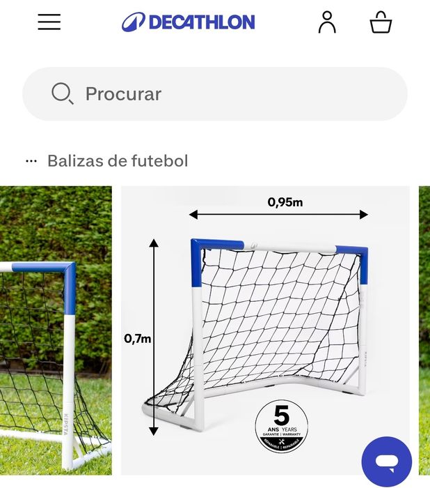 Baliza portátil para crianças Decathlon