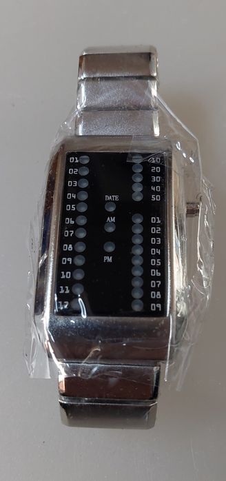 Zegarek meski binarny