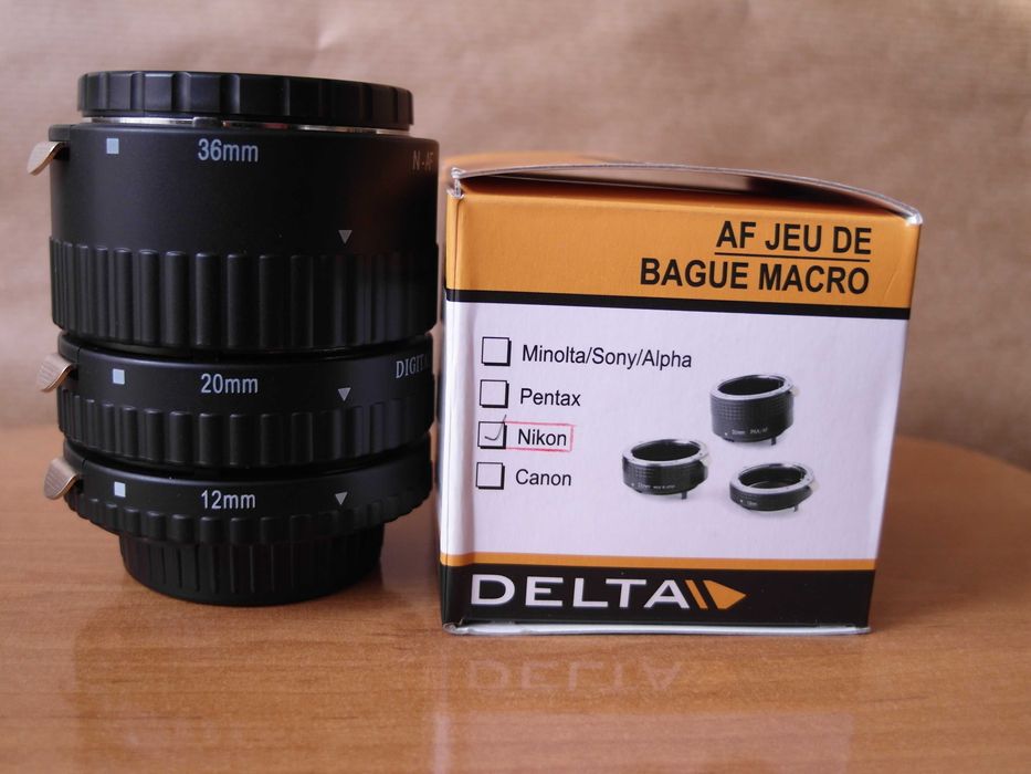 PIERŚCIENIE pośrednie AF Makro do NIKONa D90 D5000 D80 D750 D3100 D600