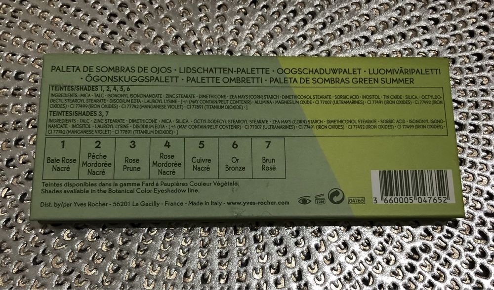 Estojo sombras de olhos Yves Rocher