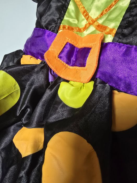 Czarownica wiedźma r. 74 sukienka kapelusz przebranie karnawał