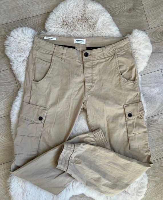 Męski spodnie cargo joggers Jack & Jones Paul Tapered W33 L32 rozmiar M