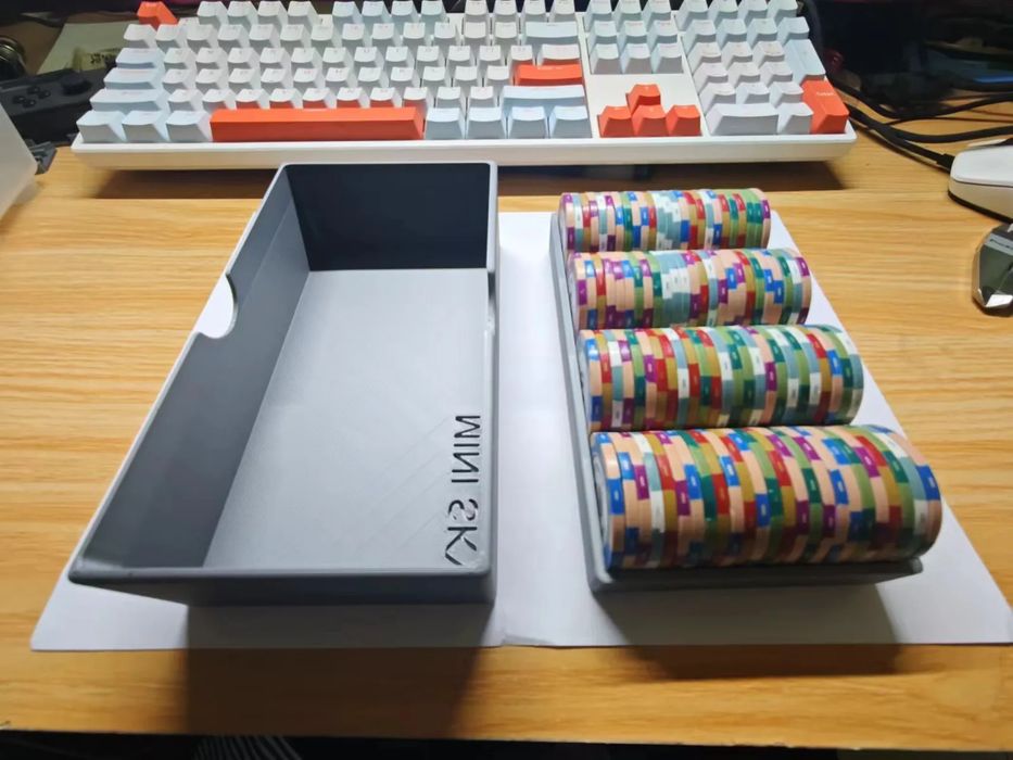 Caixa para Fichas de Jogo (100un, 4cm)