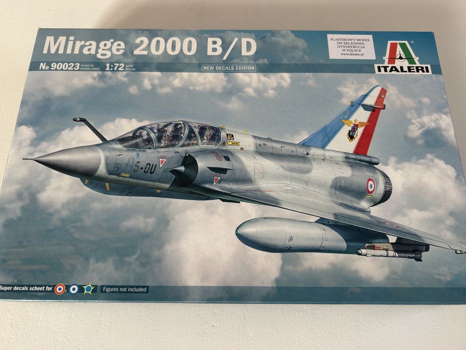 Samolot Mirage 2000 B/D model 1/72 Italeri 90023