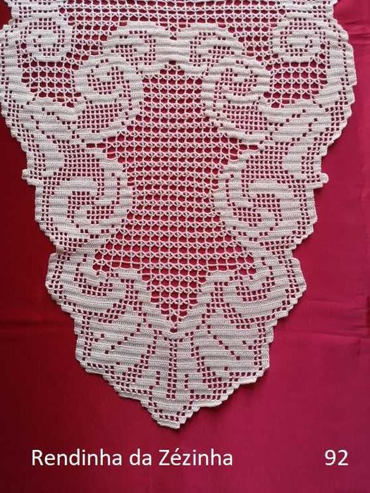 Centro mesa em crochê artesanal