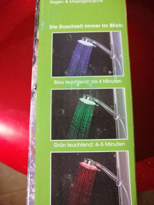 Sluchawka pod prysznic Led Easymaxx.