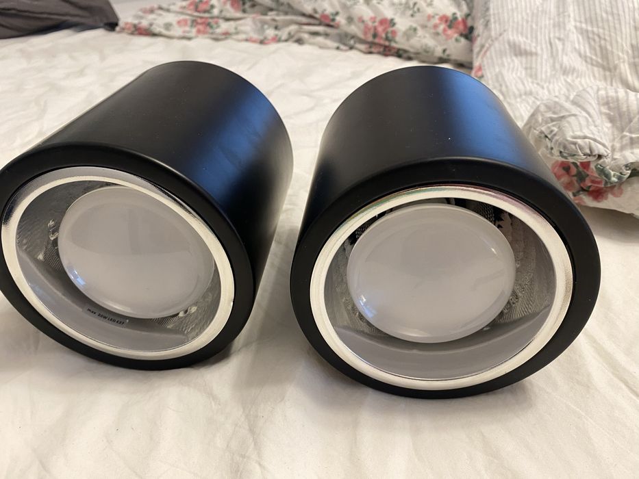 Lampy czarne sufitowe 3 szt