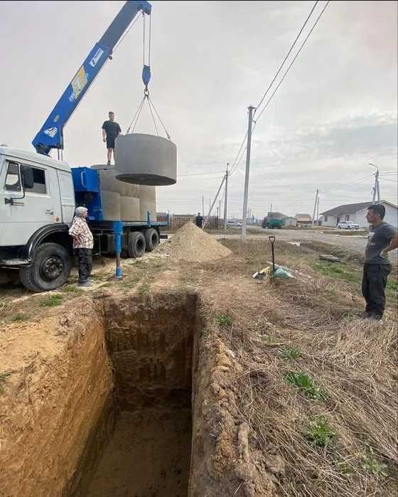 Екскаватора послуги Бетонні круги Септик з переливом Дренажні системи Копання септиків