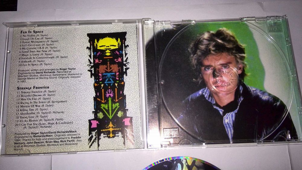 queen / roger taylor (fun in space & strange frontiers) cd raro