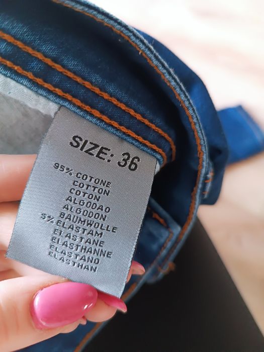 Spodnie rurki jeansy rozm. 36