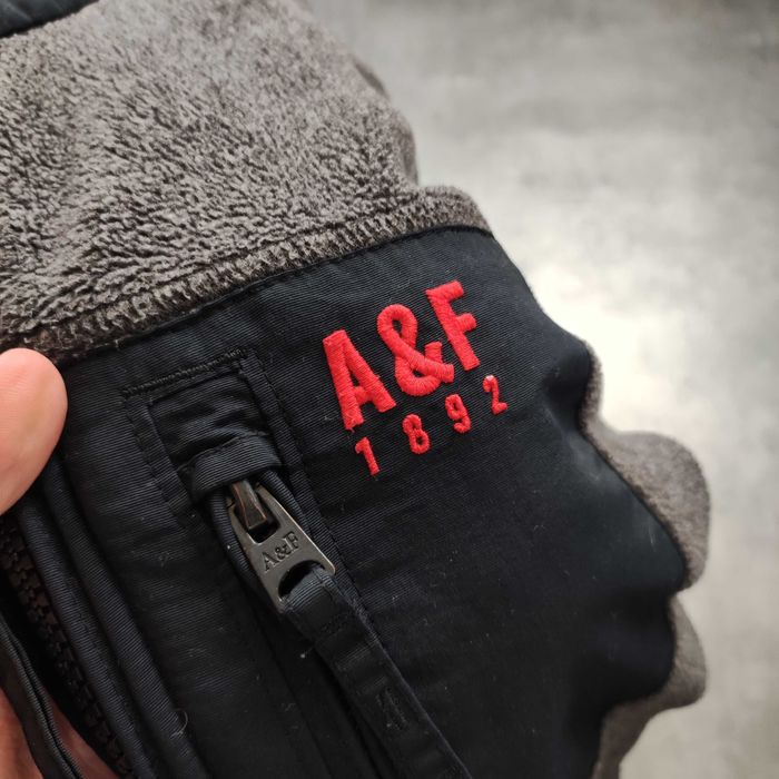 MĘSKA Bluza Thermal PREMIUM Polar Ocieplana Haft Abercrombie Kieszonka
