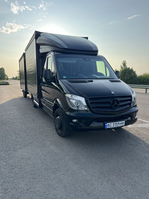 MERCEDES - BENZ Sprinter 519 MAXI | 3.0 2014 рік Спарка Пландека Прицеп двохосьовий штора