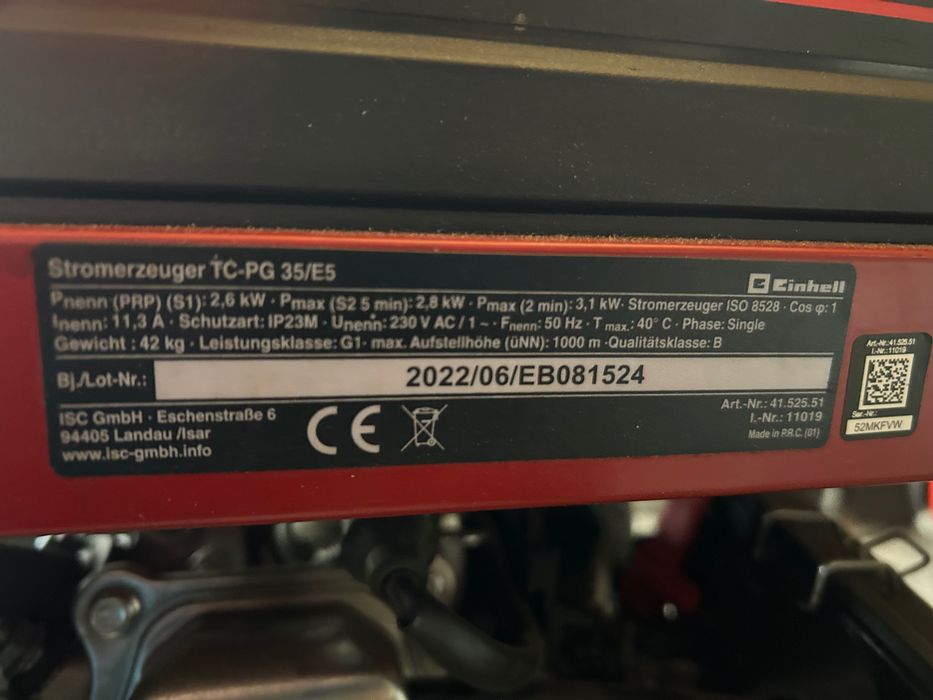 Генератор 2.8 киловата тс-pg35/e5: 8 000 грн. - Генератори Дніпро на Olx