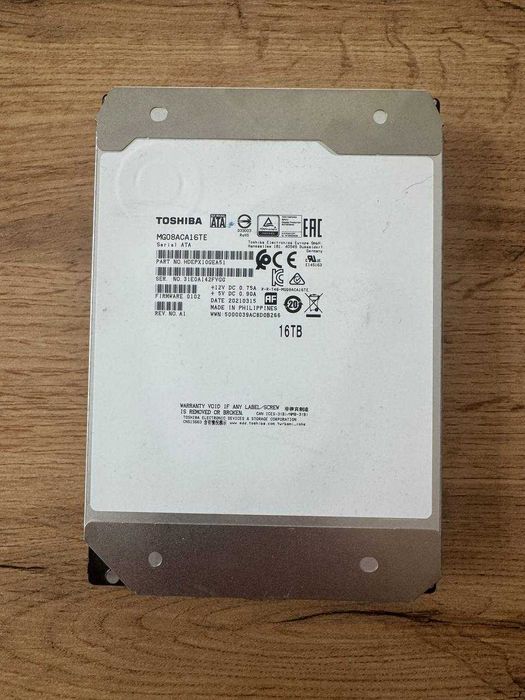 Dysk Toshiba 16TB 7.2K SATA 6G 3.5 HDEPX10GEA51