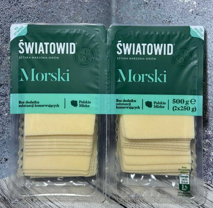 Сир порізаний Swiatowid Morski 2х250