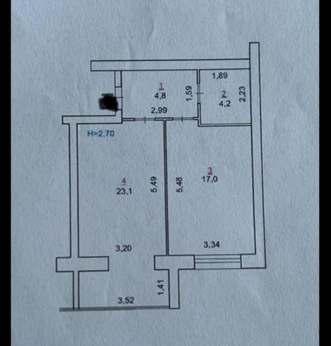 1 кімнатна квартира ЖК Мрія на Покровській