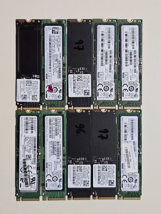 SSD 512Gb M.2 2280 NVMe WD Micron Samsung Intel