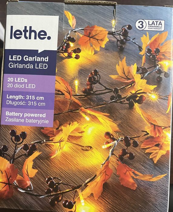 Lethe Girlanda LED Róże, Jarzębina