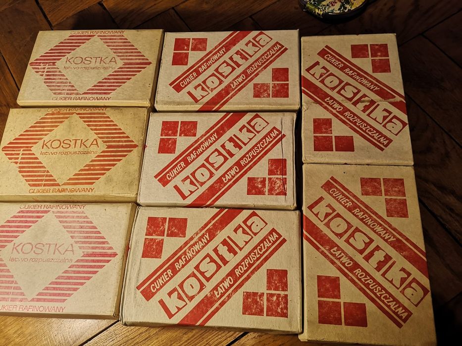 Cukier w kostkach rafinowany 1973r  prl 8kg PRL unikat