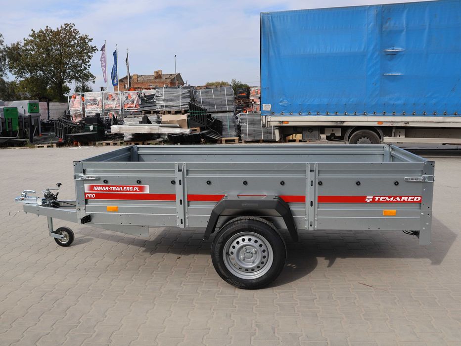 TEMARED PRO 2612 przyczepa lekka 264x126 cm 1 oś DMC 750 kg kat. B