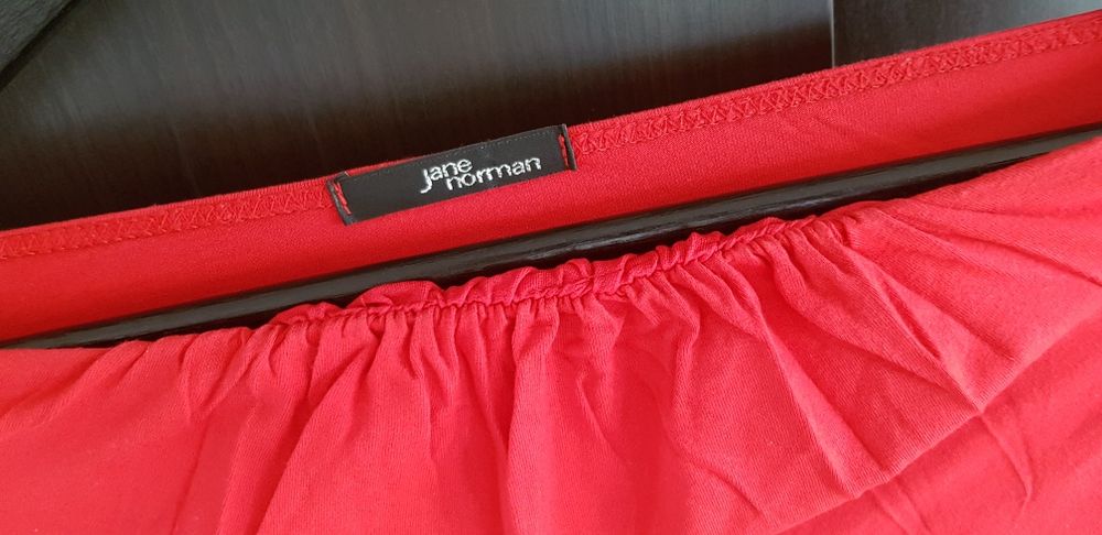 Czerwona sukienka mini bombka Jane Norman rozm. S