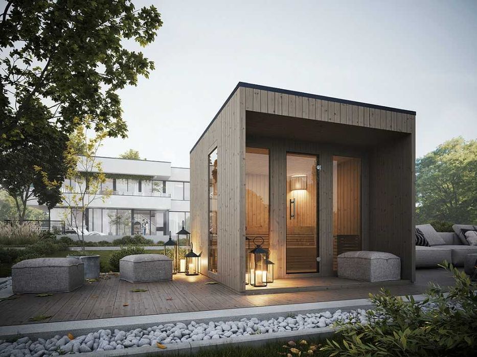 Sauna zewnętrzna ogrodowa Harma 250x300