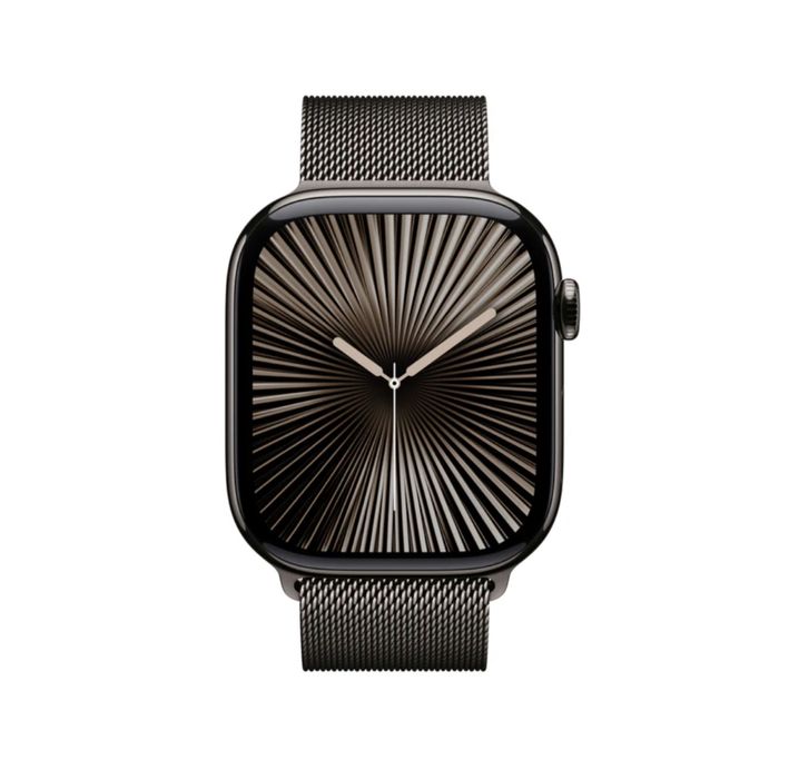 Apple Watch Series 10 42mm Titânio + Bracelete Milanesa - Como Novo