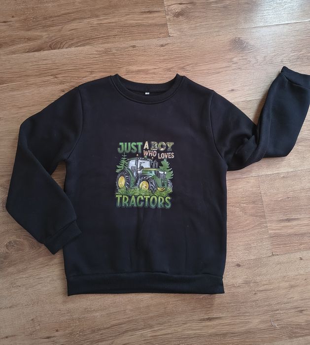 Bluza chłopięca nowa 130 traktor