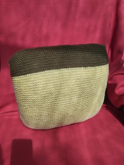 Almofadas de tricot feitas à mão