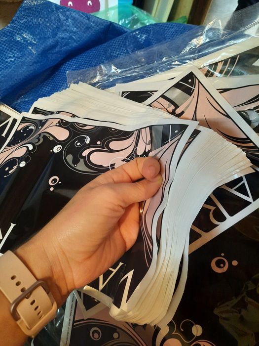 Embalagens MaryKay grande e pequeno com bloco de venda e mini placas