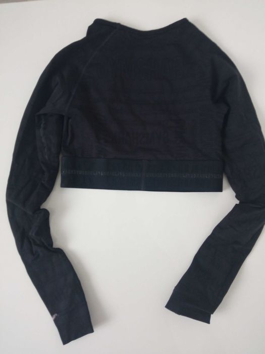 Gymshark Vision Crop Top treningowy damski długi rękaw r S/36