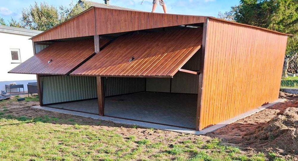 Garaż blaszany 6x6 kolor