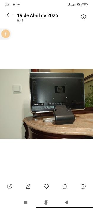 Monitor HP w1907s de 19"