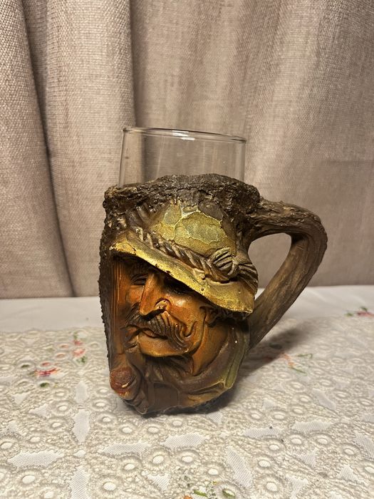 Kufel do piwa z dekoracją imitującą drewno - postać #13