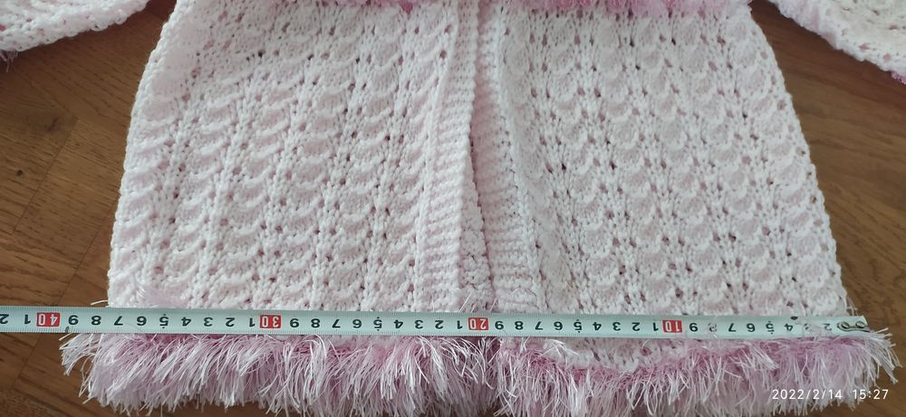 Bolerko narzutka dla dziewczynki 80/86 handmade