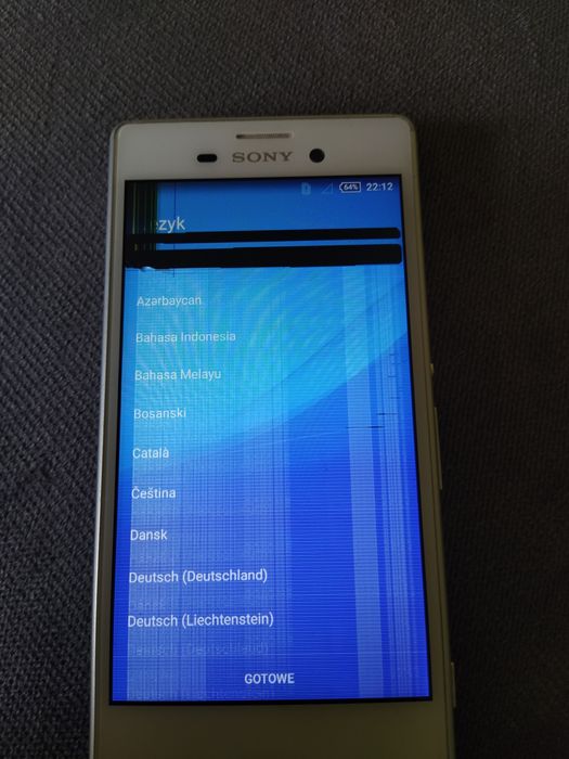 Sony Xperia Uszkodzony