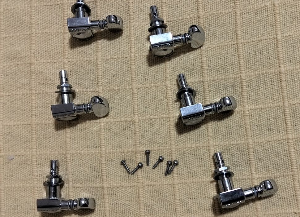 Afinadores de guitarra Grover 406C 6 Mini Locking Rotomatics