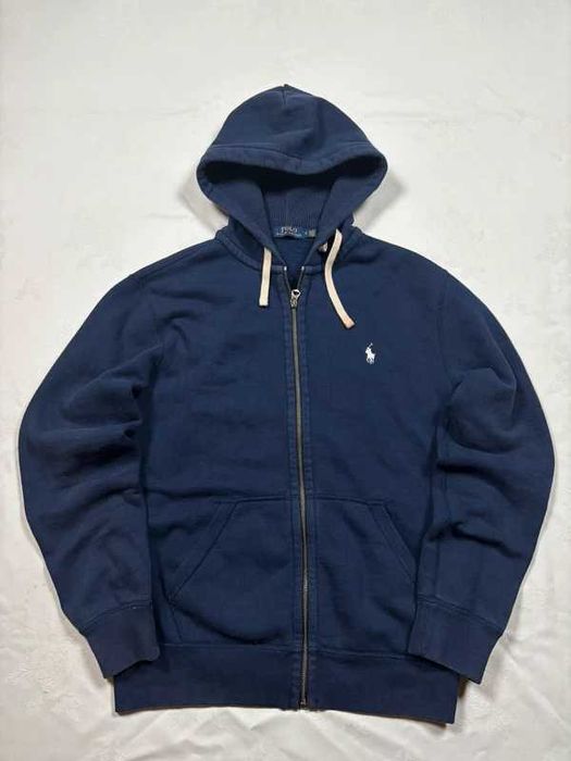 Bluza rozpinana Polo Ralph Lauren ZIP Granatowa boxy viral rozmiar M