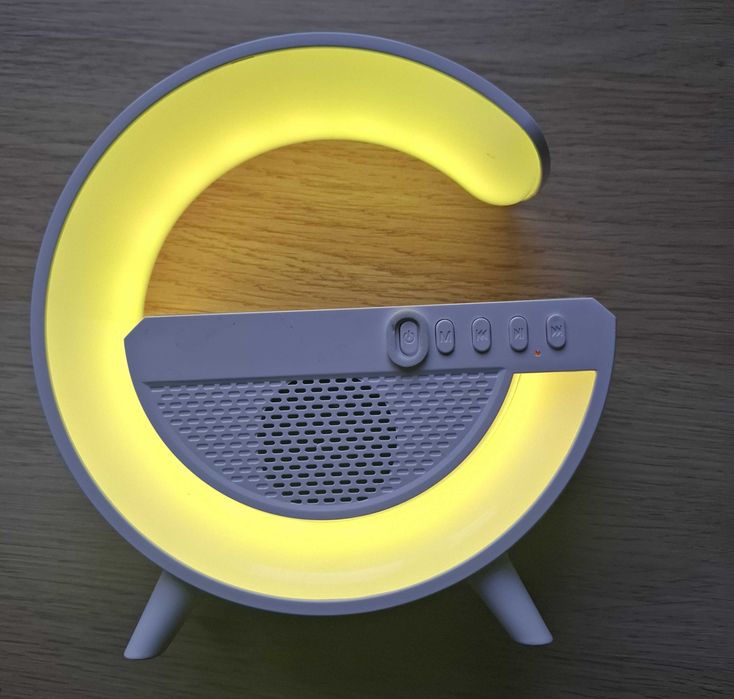 Głośnik RGB Google Bluetooth Ładowarka Indukcyjna