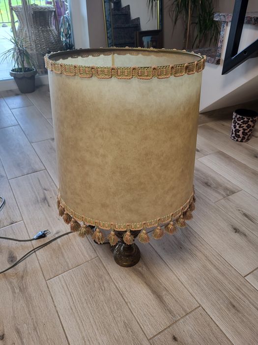 Duża lampa stara mosiężna